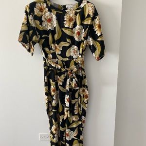 Long tropical pant jumpsuit size small
